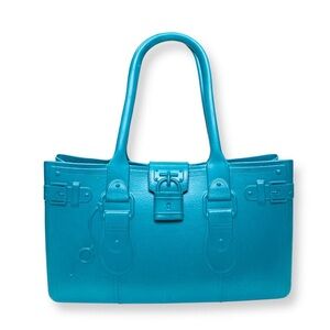 GREAT BAG CO  TOTE Model M. Aquamarine Height NWT 
Length: 16 in.
Depth: 6 in.